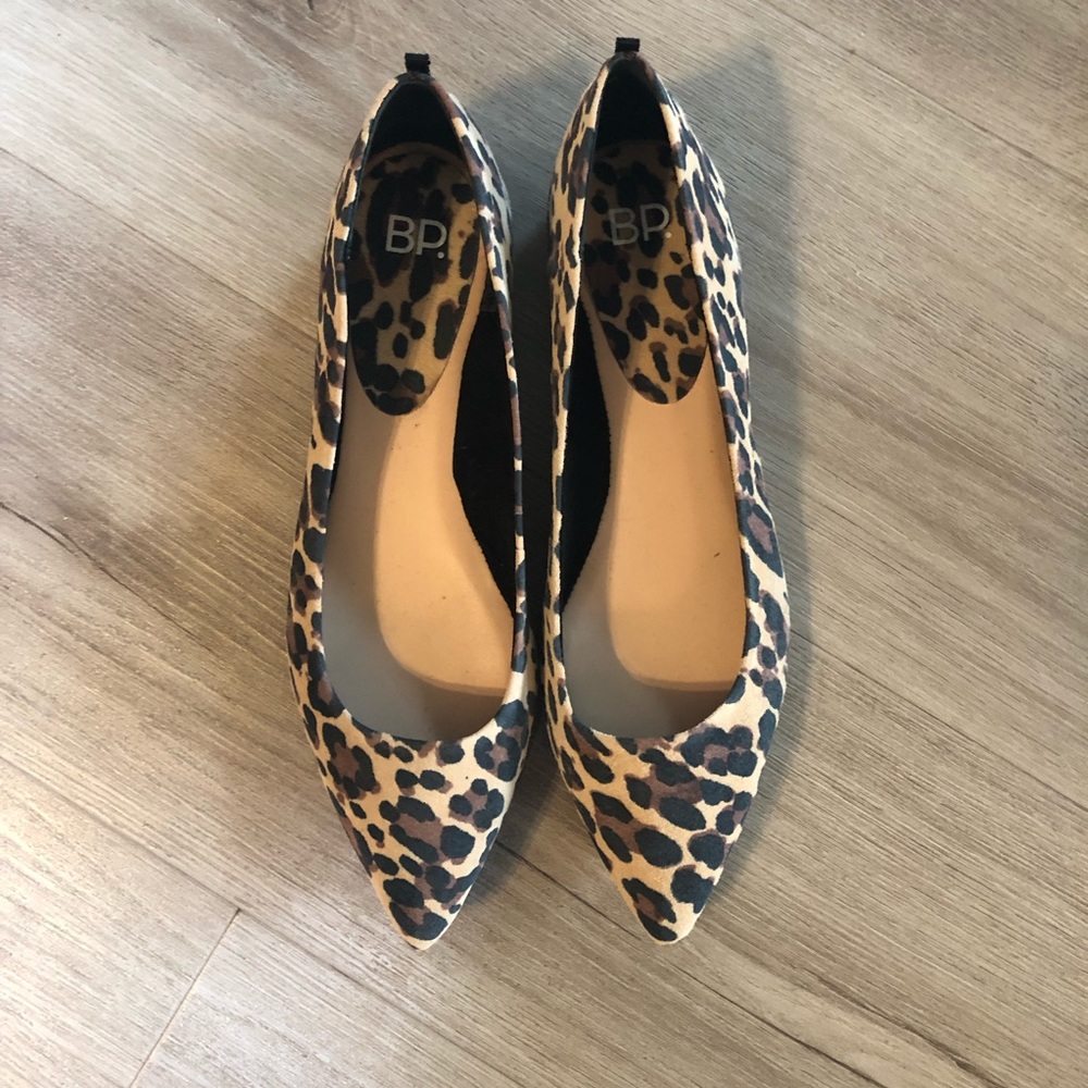 BP leopard print shoes